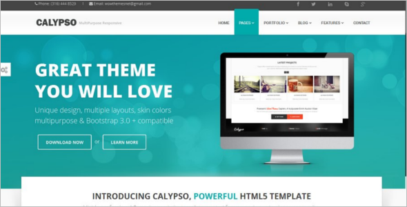 HTML Bootstrap Design Template