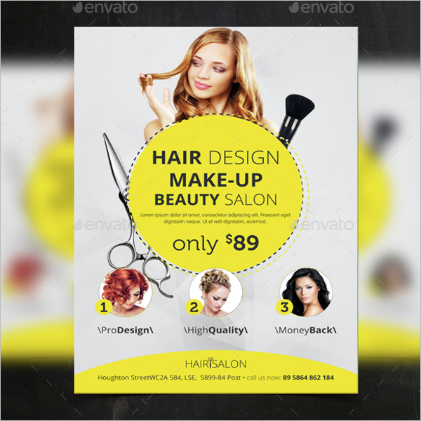 Hair & Beauty Salon Flyer Template