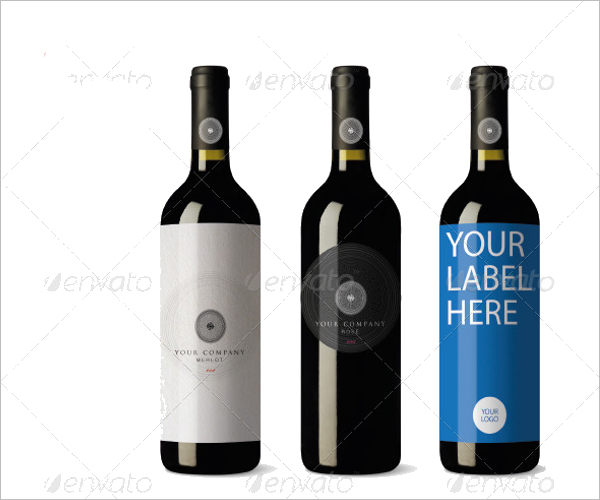 High Resolution Wine Bottle Mockup