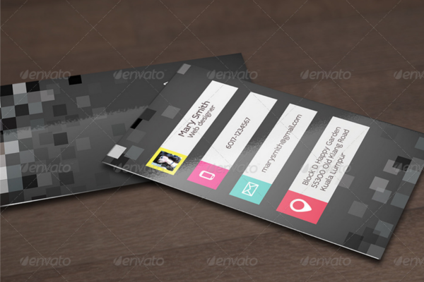 Horizantal Design Business Card Template