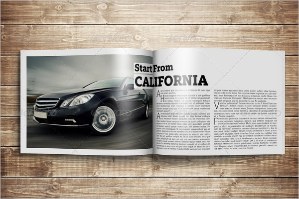 Horizontal Letter Magazine Mockup Design