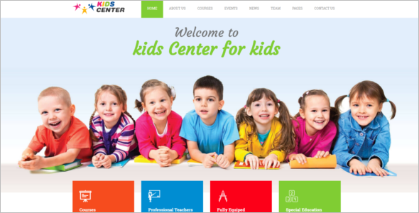KidsÂ Bootstrap Design Template