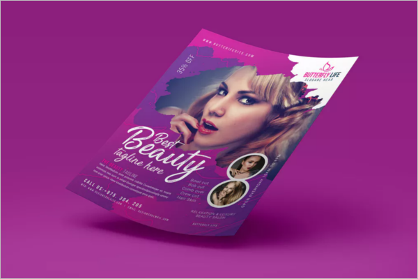 Latest Beauty Salon Flyer Template