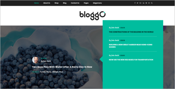 Latest Blog Design Template