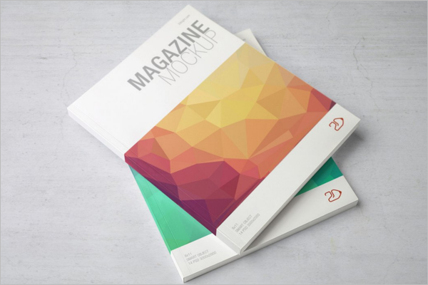 Letter Size Magazine Mockup Design