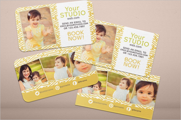 Light Yellow Business Card Template