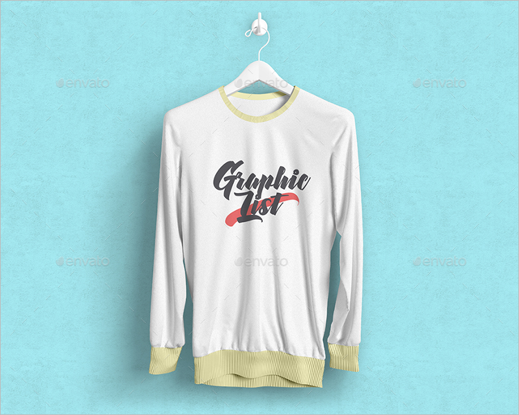 Long Sleeve T-Shirt MockupÂ  Design