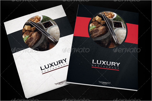 Luxury Restaurant Menu Design Template