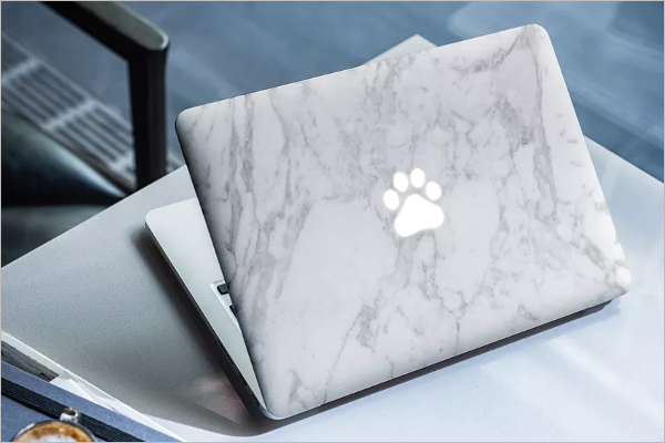 Macbook Skin Mockup Design