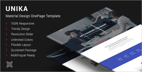 Material Design Joomla Template