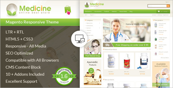 Medical Store Prestashop Theme