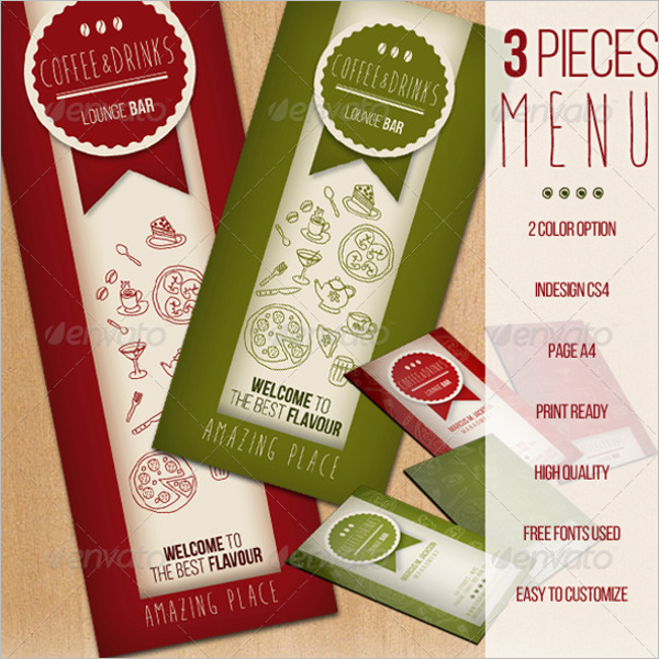 Menu Card InDesign Template