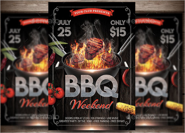 Microsoft BBQ Flyer Template