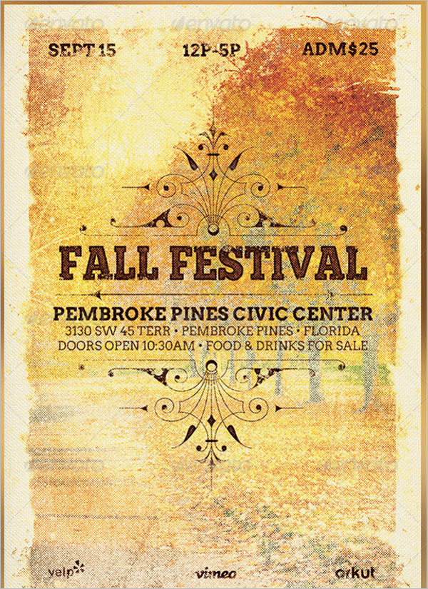 Minimal Fall Flyer Template