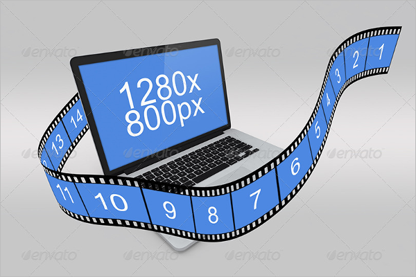Minimal Macbook Mockup Design