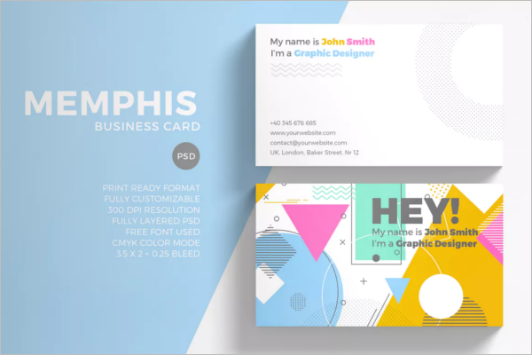 Mixed Color Business Card Design