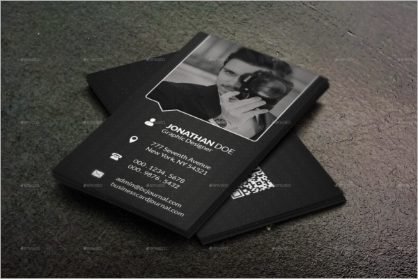 Modern Black & White Business Card