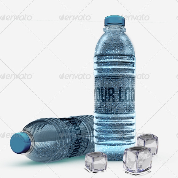 Modern Water Bottle Mockup