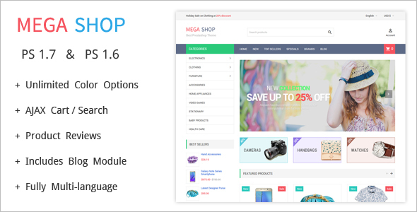 Most Popular Prestashop Theme
