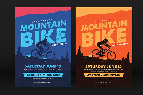 Mountain Racing Flyer Design