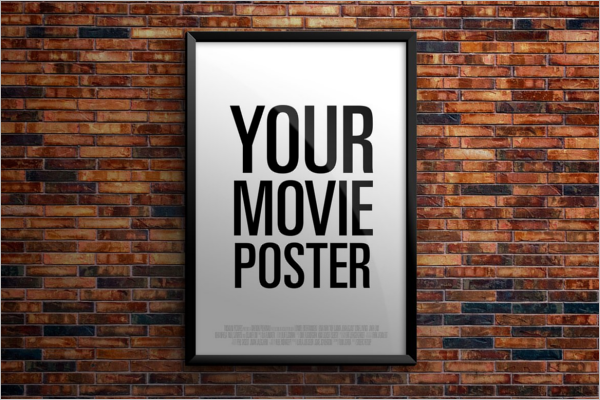 Movie Poster Mockup PSD Template