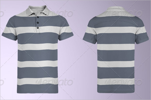 Multi Shaded Polo Shirt Mockup