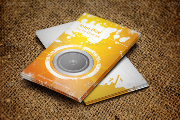 Music Studio Business Card Template