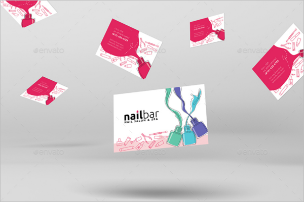 Nail Salon Business Card Template