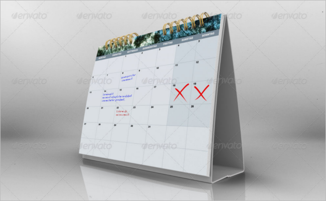 New Calender Mockup Template