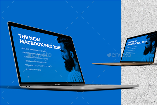 New Macbook Mockup Template