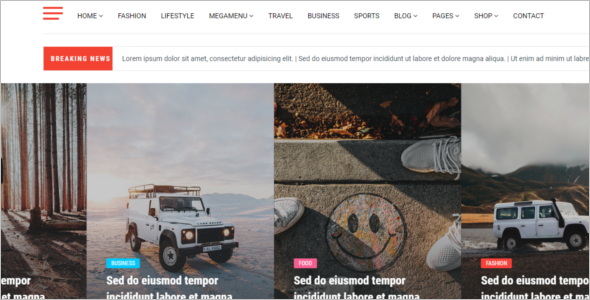 News & Magazine Blog Template
