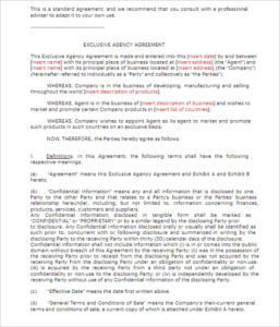Owner Agreement Form PDF - Creative Templates