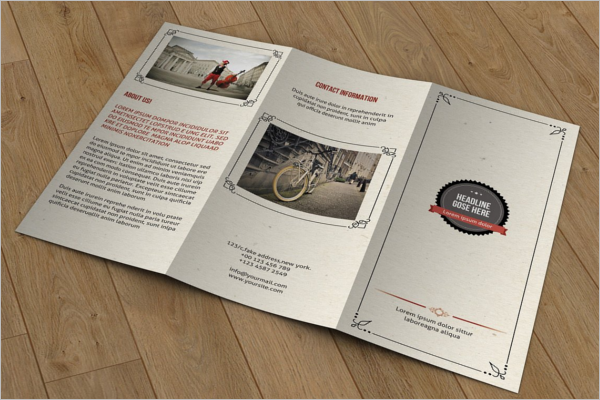 PSD Retro Brochure Template