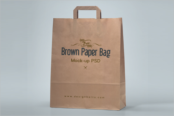 Paper Bag Mockup Template PSD FreeÂ 