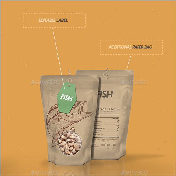 Paper Foil Bag Mockup Design