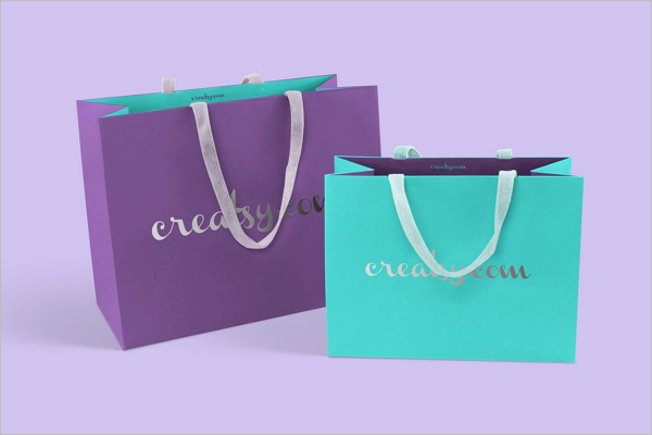 Paper Shopping Bag Mockup Design