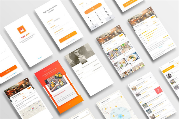 Perspective App Screen Mockup Design