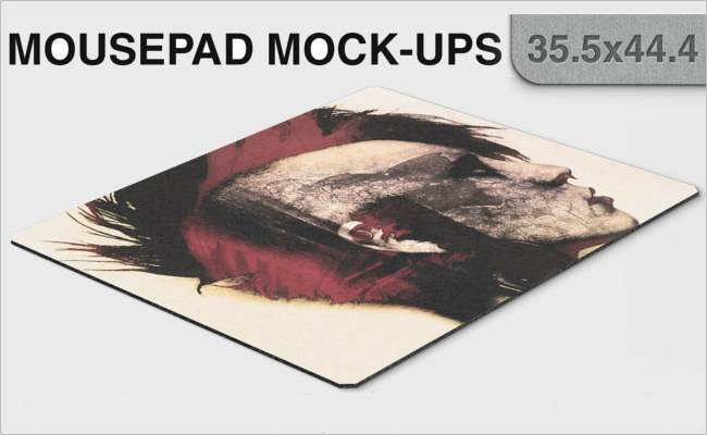 PhotorealisticÂ Mouse Pad Mockup
