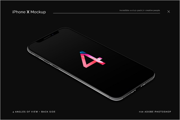 Photorealistic iPhone X Mockup Design