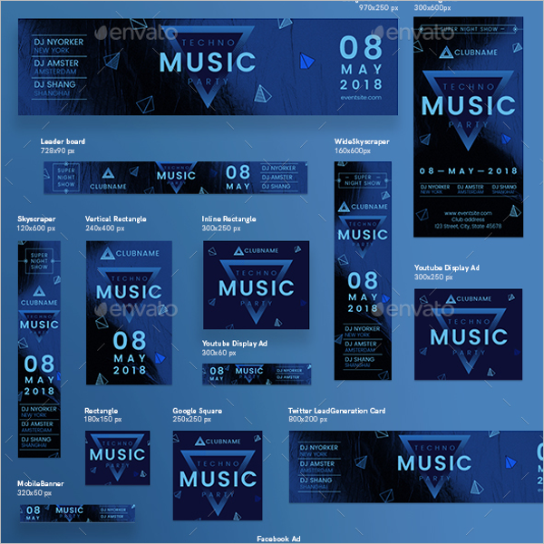 Photoshop Music Banner Template