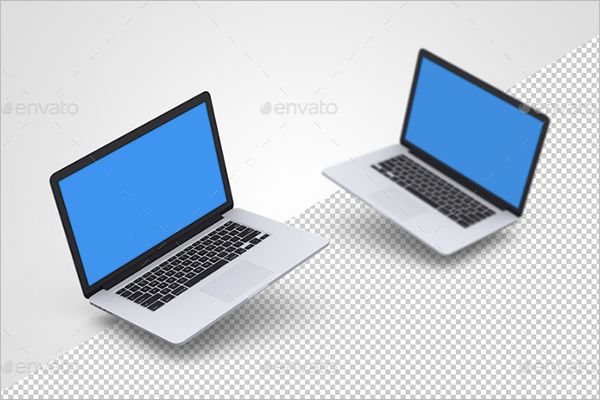 Plane Macbook Mockup Design