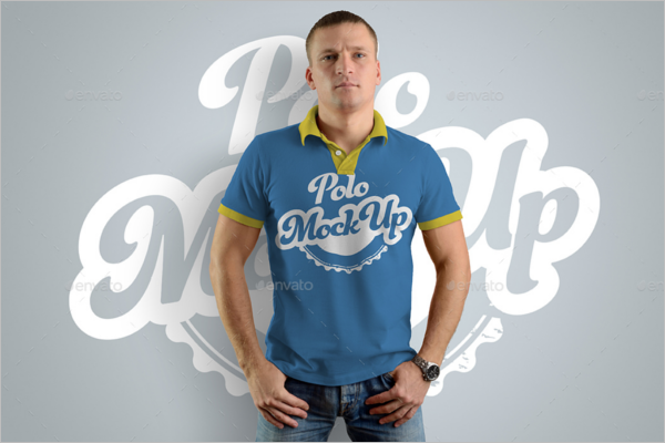 Polo t-shirt Mockup Download