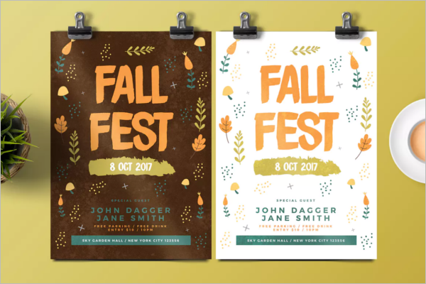 PrintableÂ Fall Flyer Template