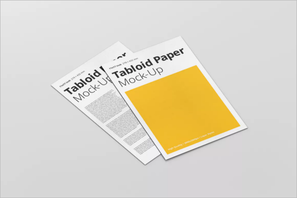 Printable Paper Mockup Template