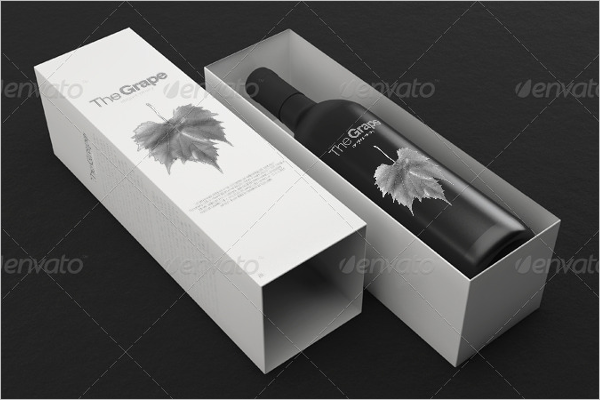 Printable Wine Bottle Mockup