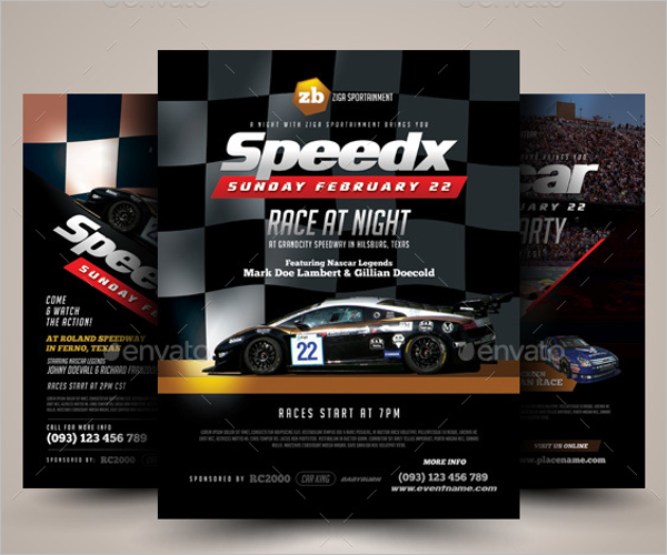 Racing Flyer Design Template