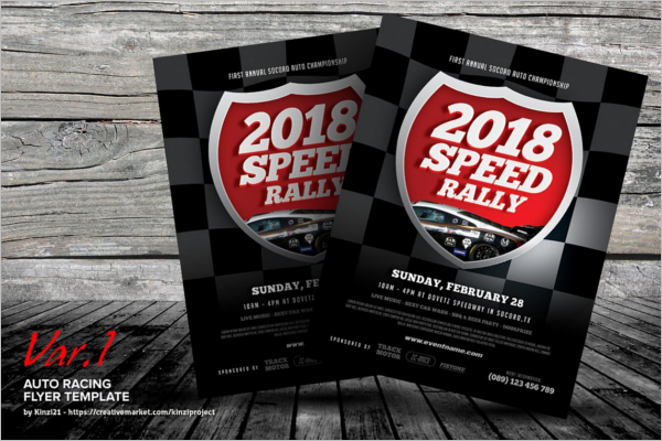 Racing Flyer Template 2018