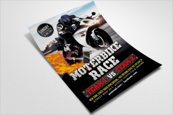 Racing Flyer Template PSD
