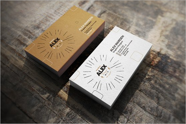 Realistic Business Card Mockup Design