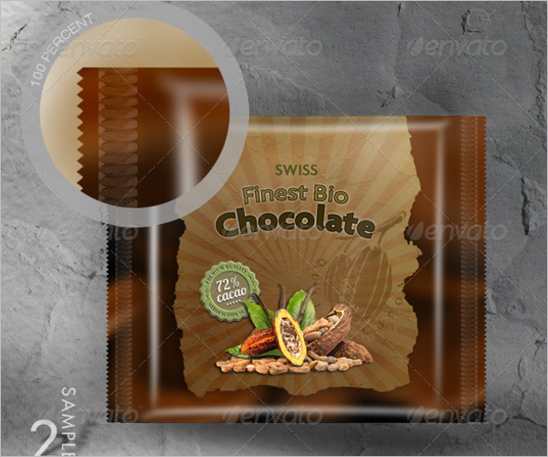 Realistic ChocoÂ Packaging Mockup